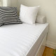 Breathable 100% Linen Daybed Cover With The Piping On Edges