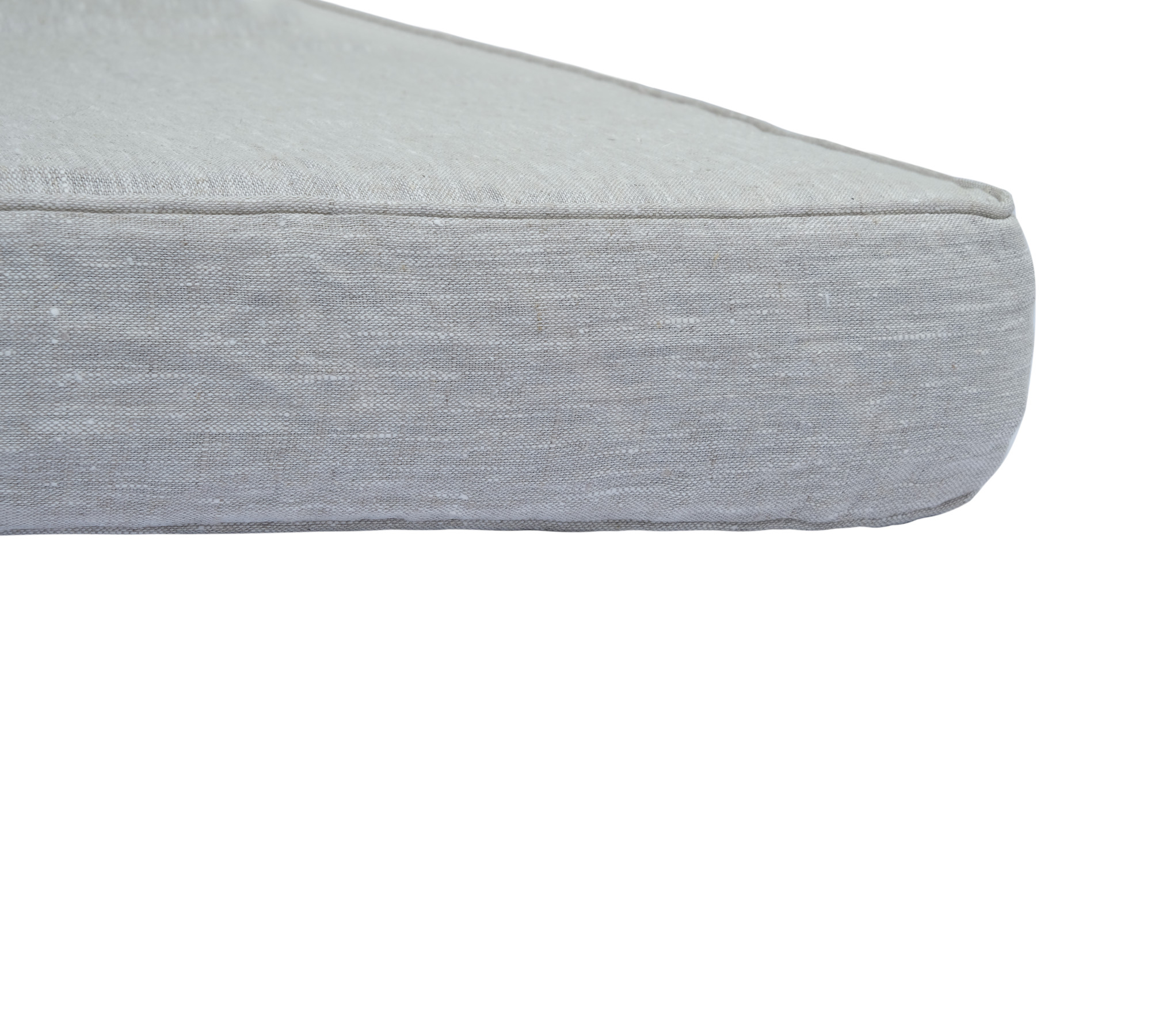 Breathable 100% Linen Daybed Cover With The Piping On Edges