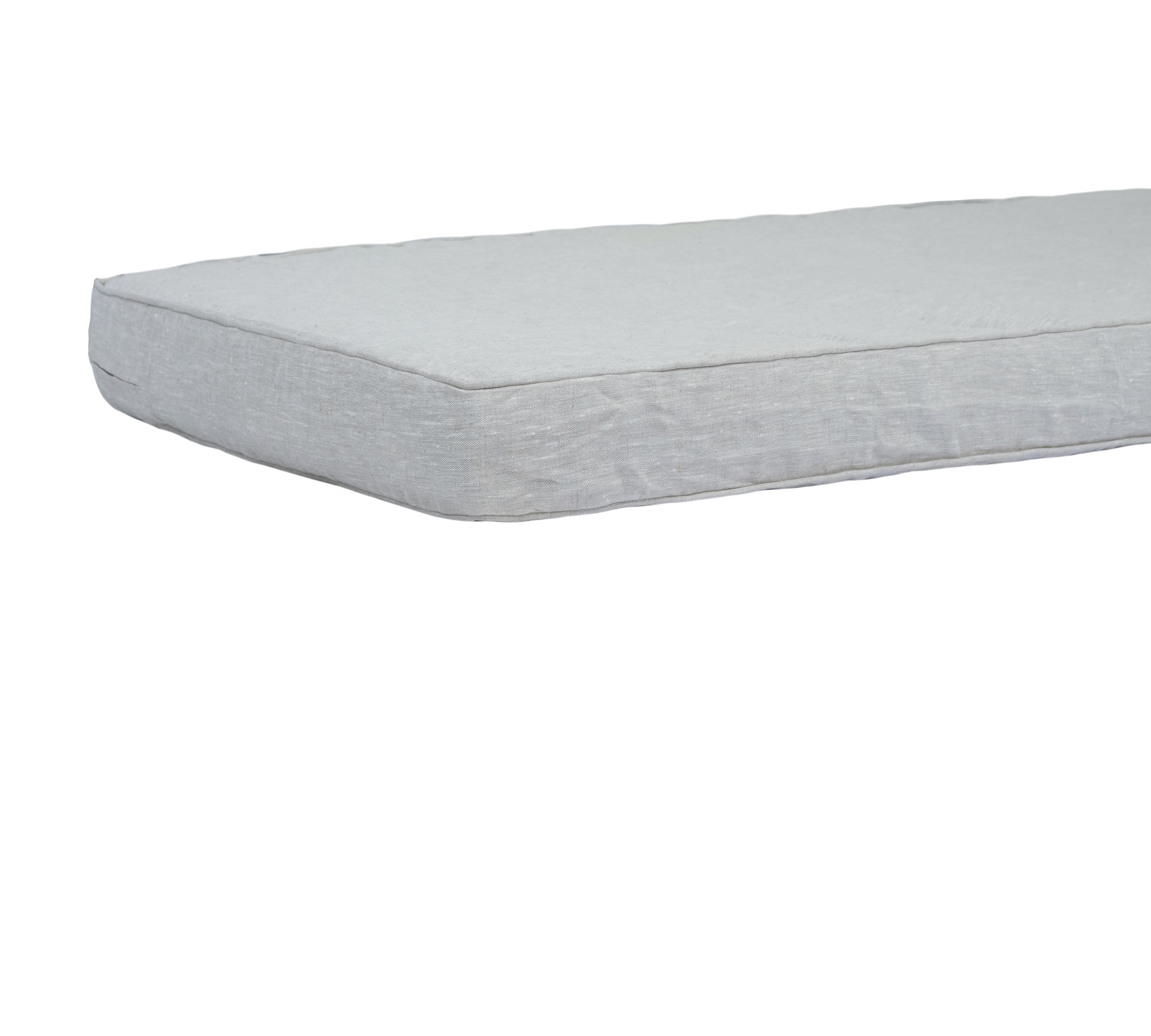 Breathable 100% Linen Daybed Cover With The Piping On Edges