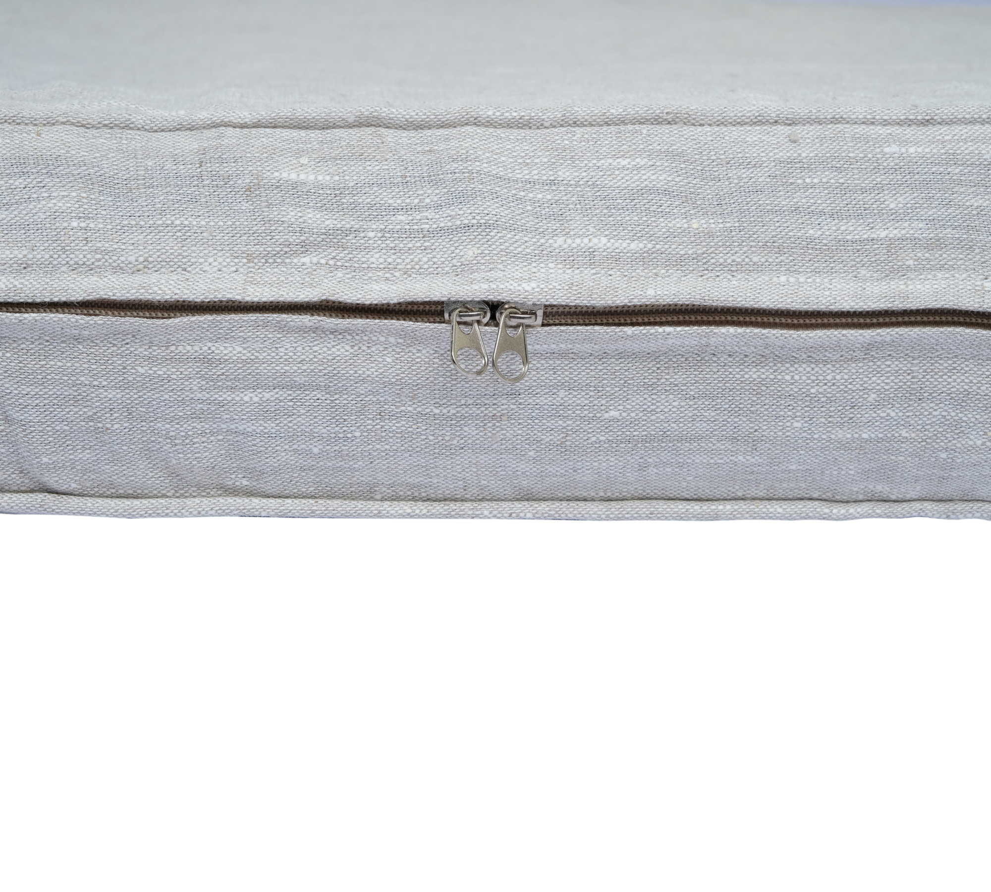Breathable 100% Linen Daybed Cover With The Piping On Edges