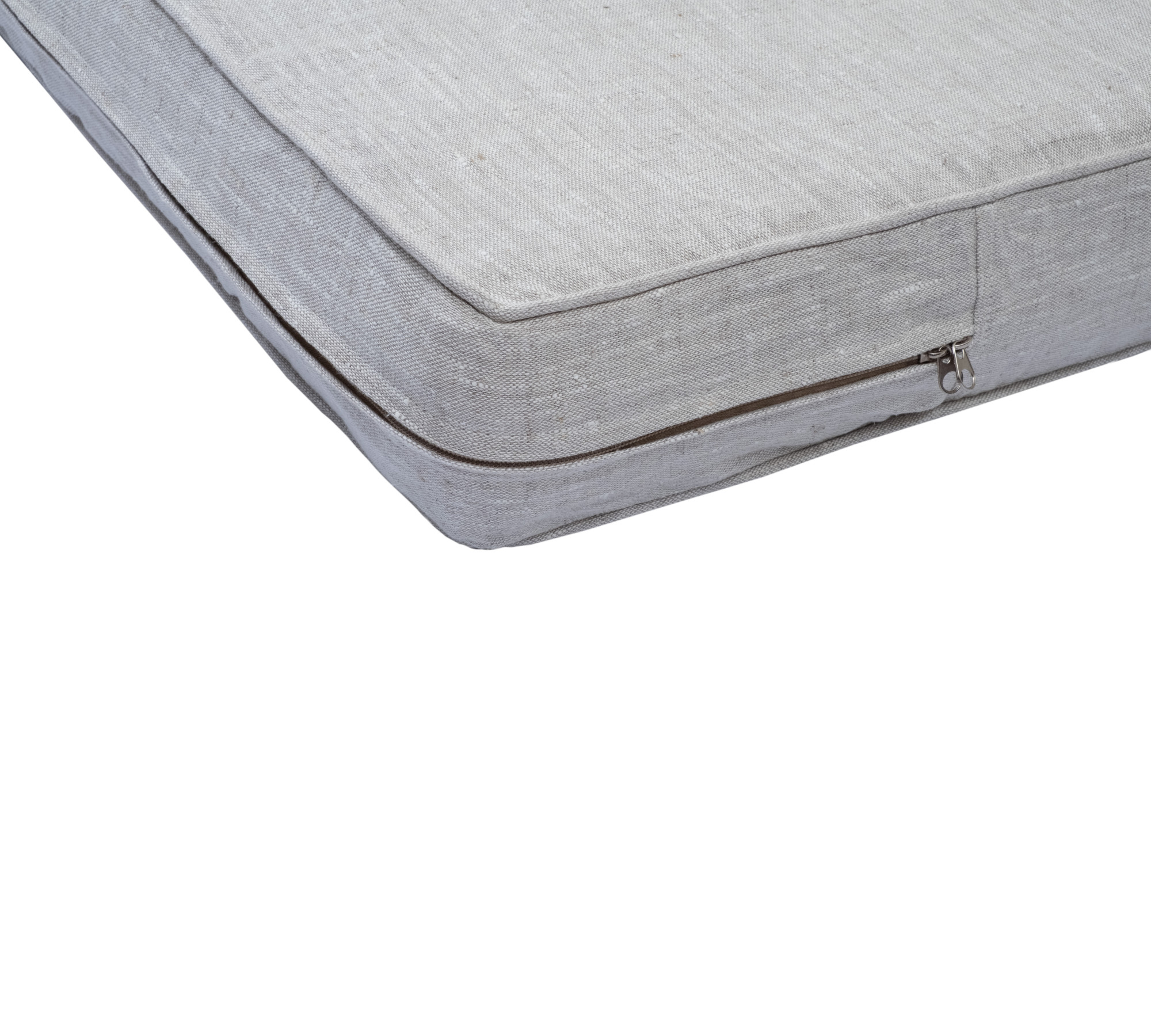 Breathable 100% Linen Daybed Cover With The Piping On Edges