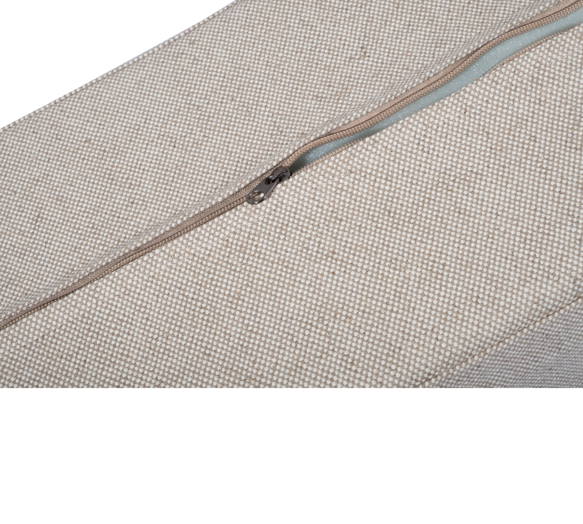 Upholstery 100% Linen Wedge Bolster Cover