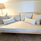 Upholstery 100% Linen Wedge Bolster Cover
