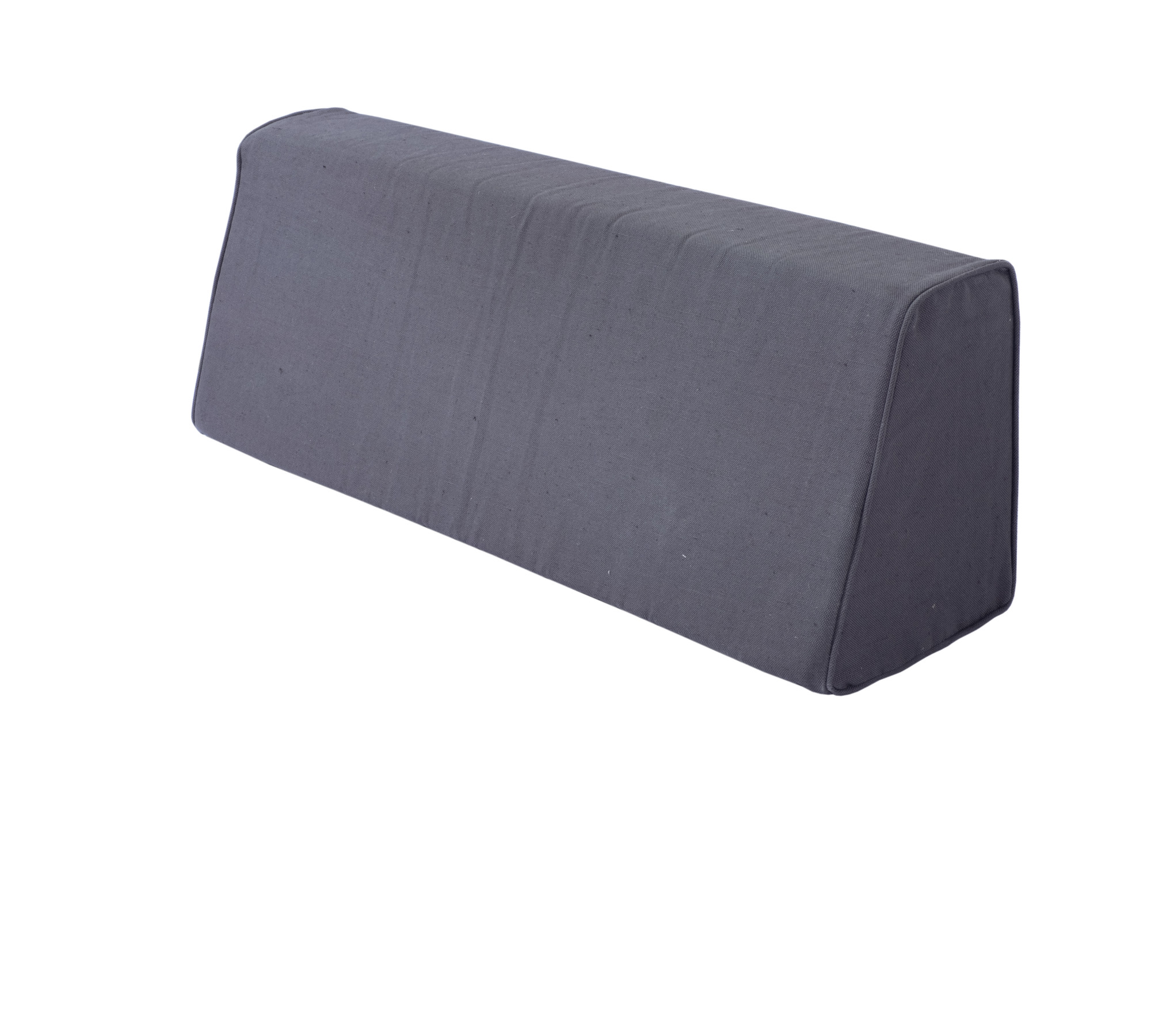 Upholstery Linen Wedge Bolster Cover with Piping