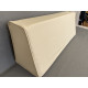 Upholstery Linen Wedge Bolster Cover with Piping