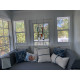 Upholstery Linen Wedge Bolster Cover with Piping