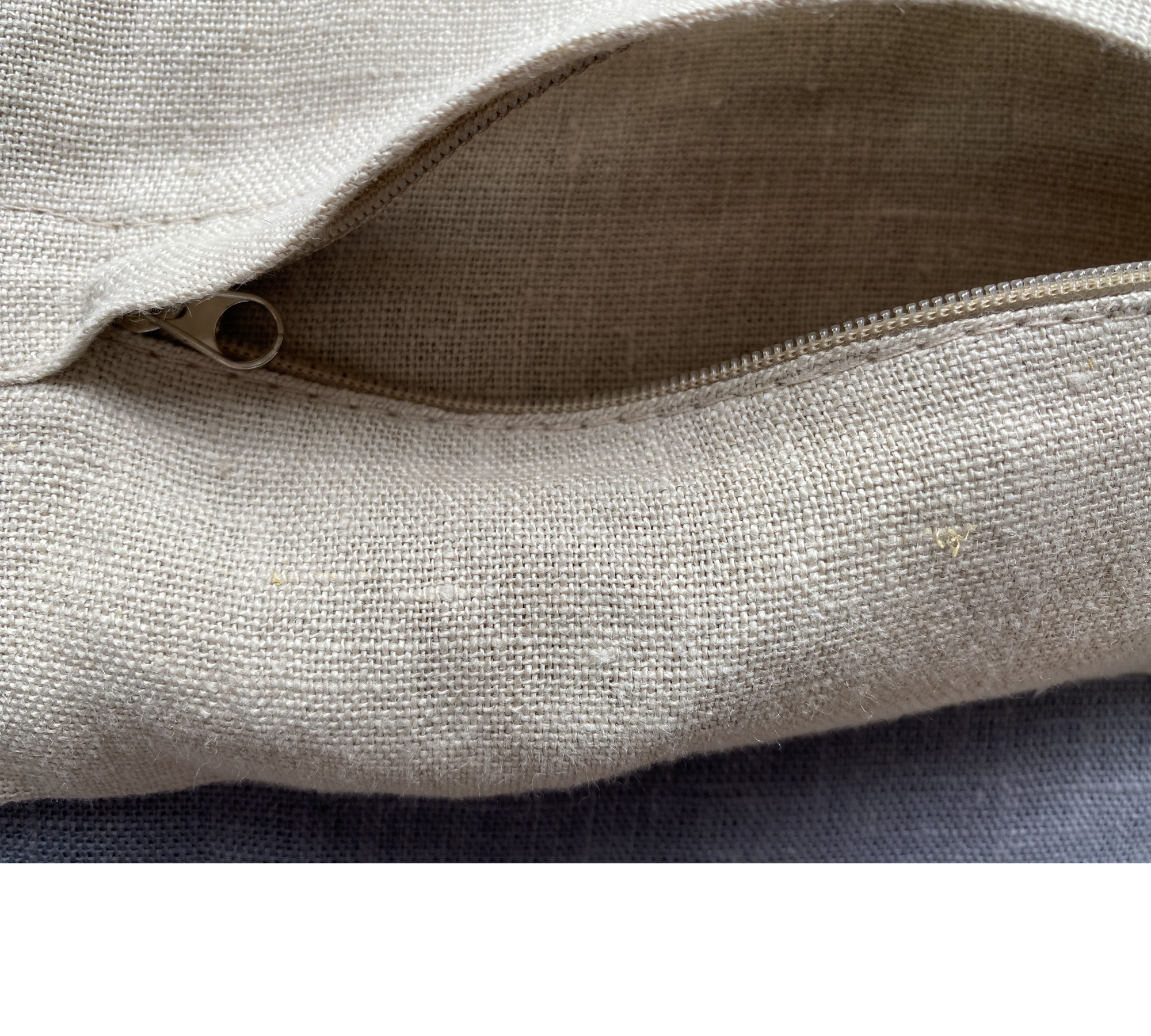 Medium Weight 100% Linen Pillow Sham with Piping