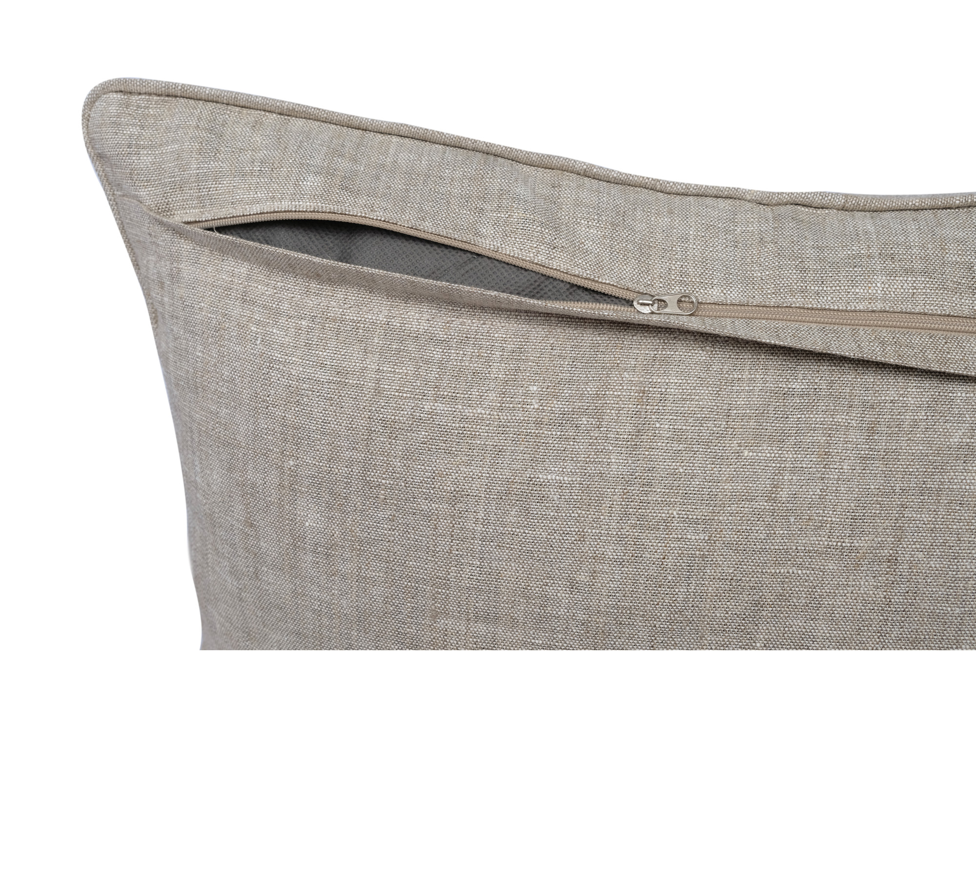 Medium Weight 100% Linen Pillow Sham with Piping