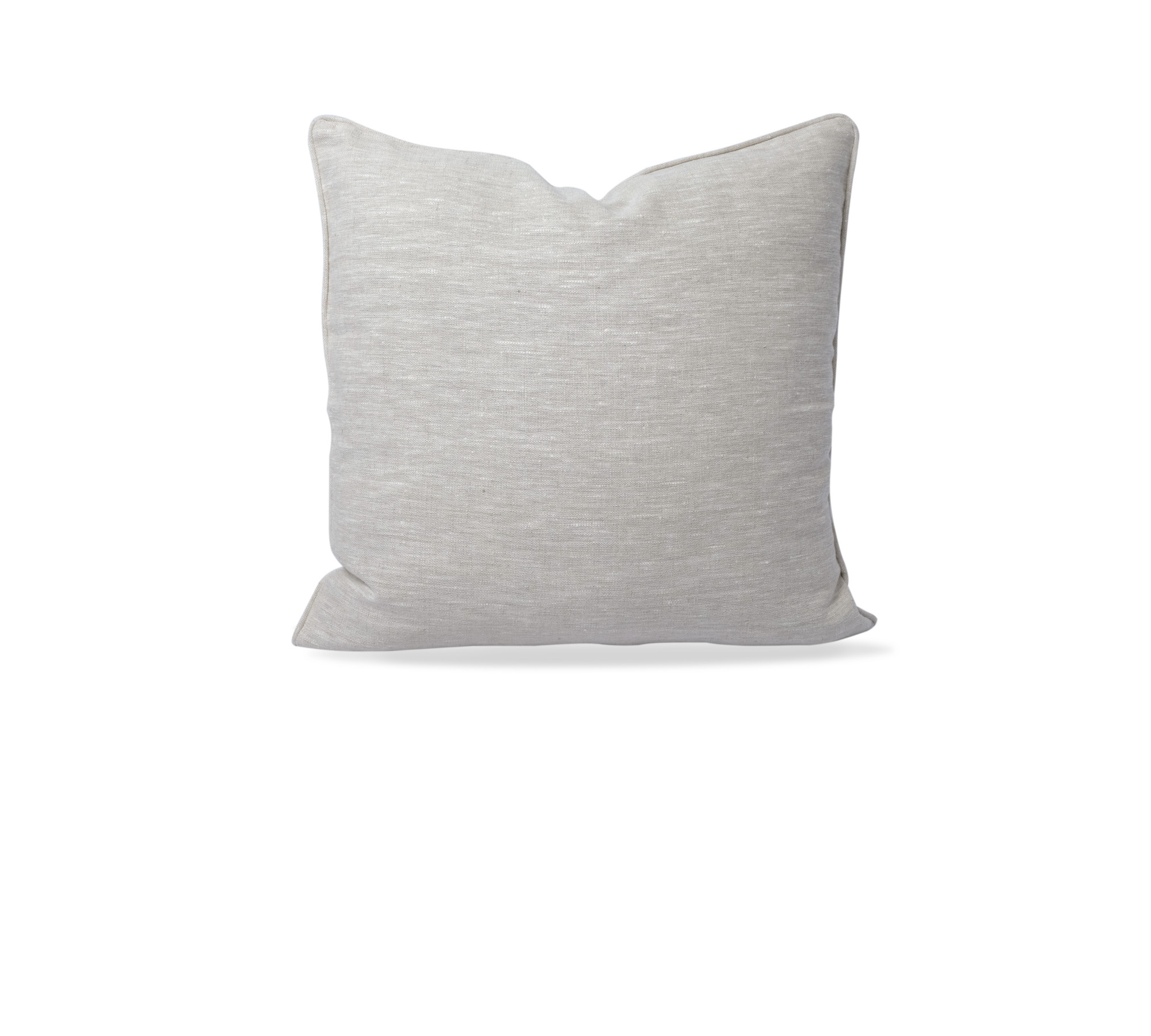 Medium Weight 100% Linen Pillow Sham with Piping