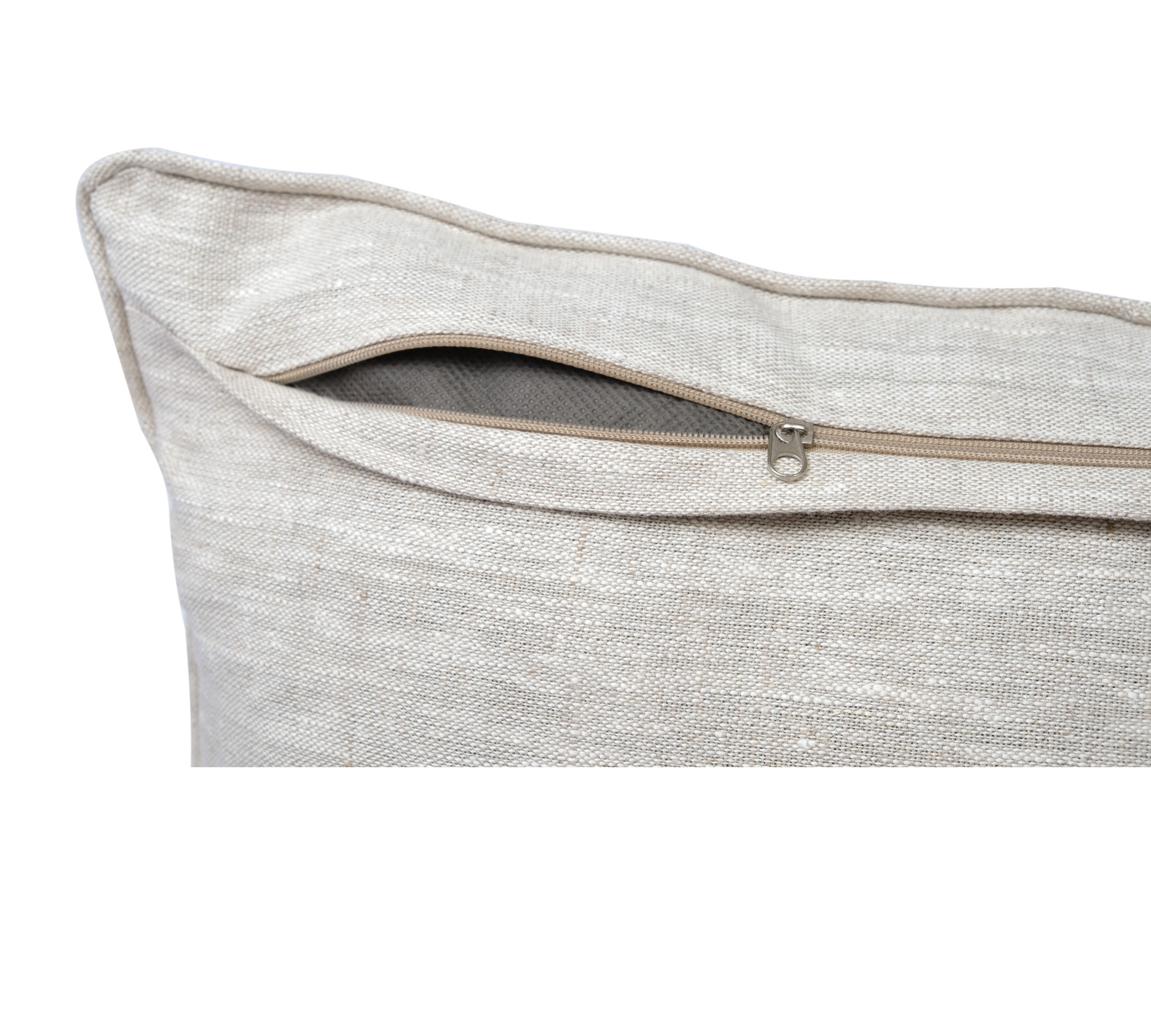 Medium Weight 100% Linen Pillow Sham with Piping