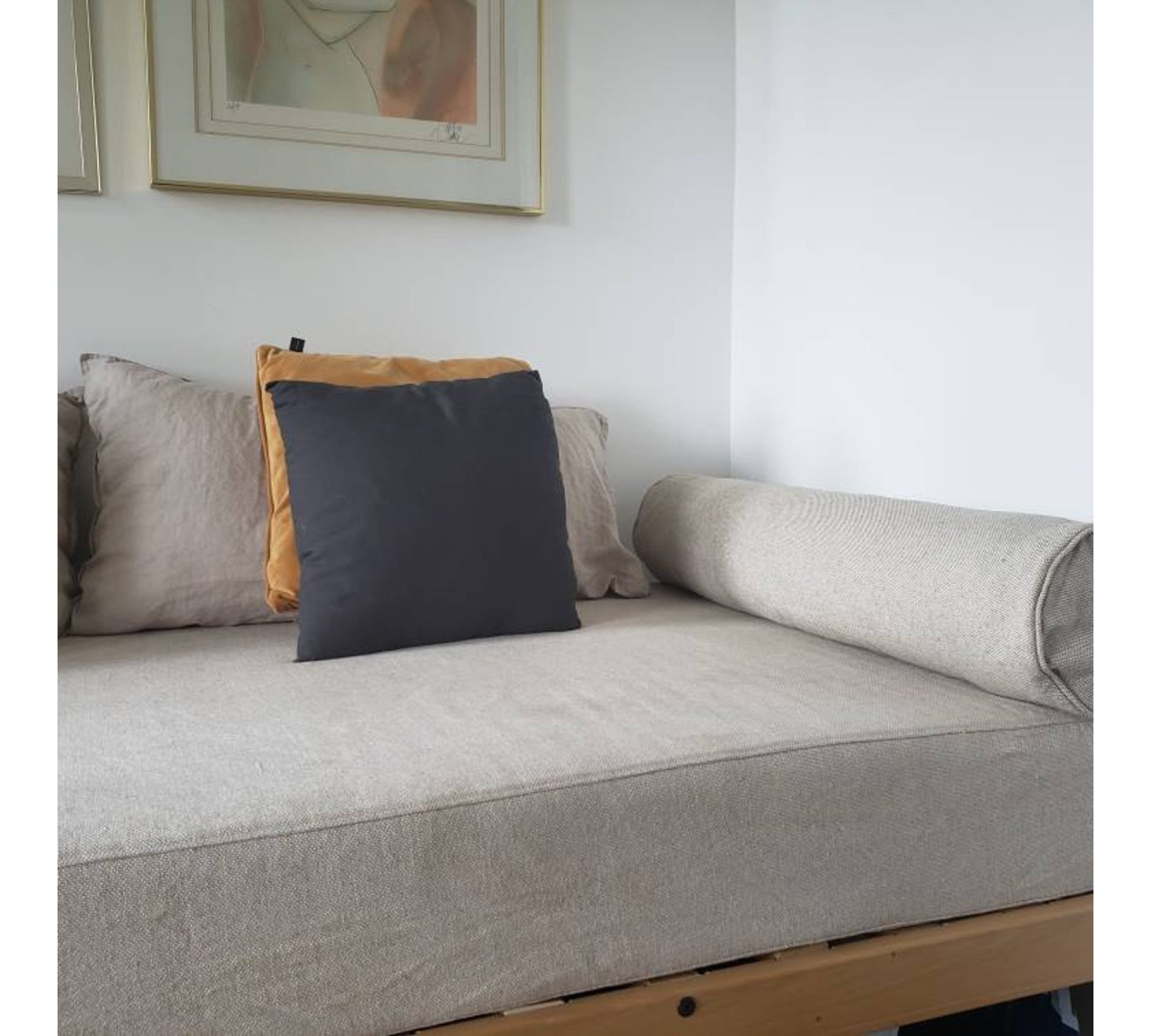 Heavyweight Linen Daybed Mattress Cover