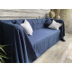Custom 100% Linen Throw Sofa / Couch / Sectional Cover Custom 100% Linen Throw Sofa / Couch / Sectional Cover