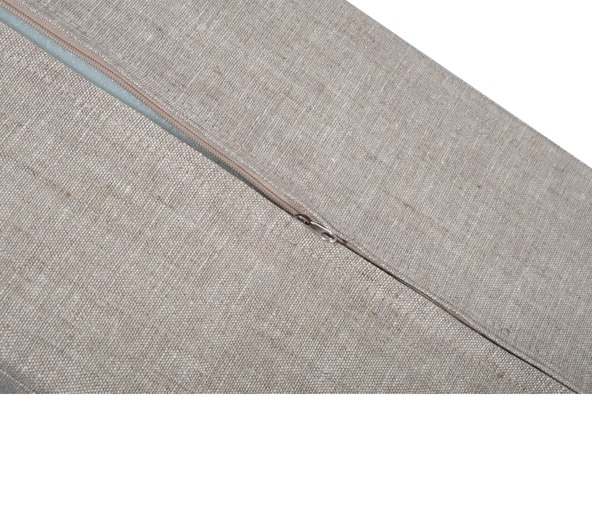 Medium Weight 100% Linen Wedge Bolster Cover