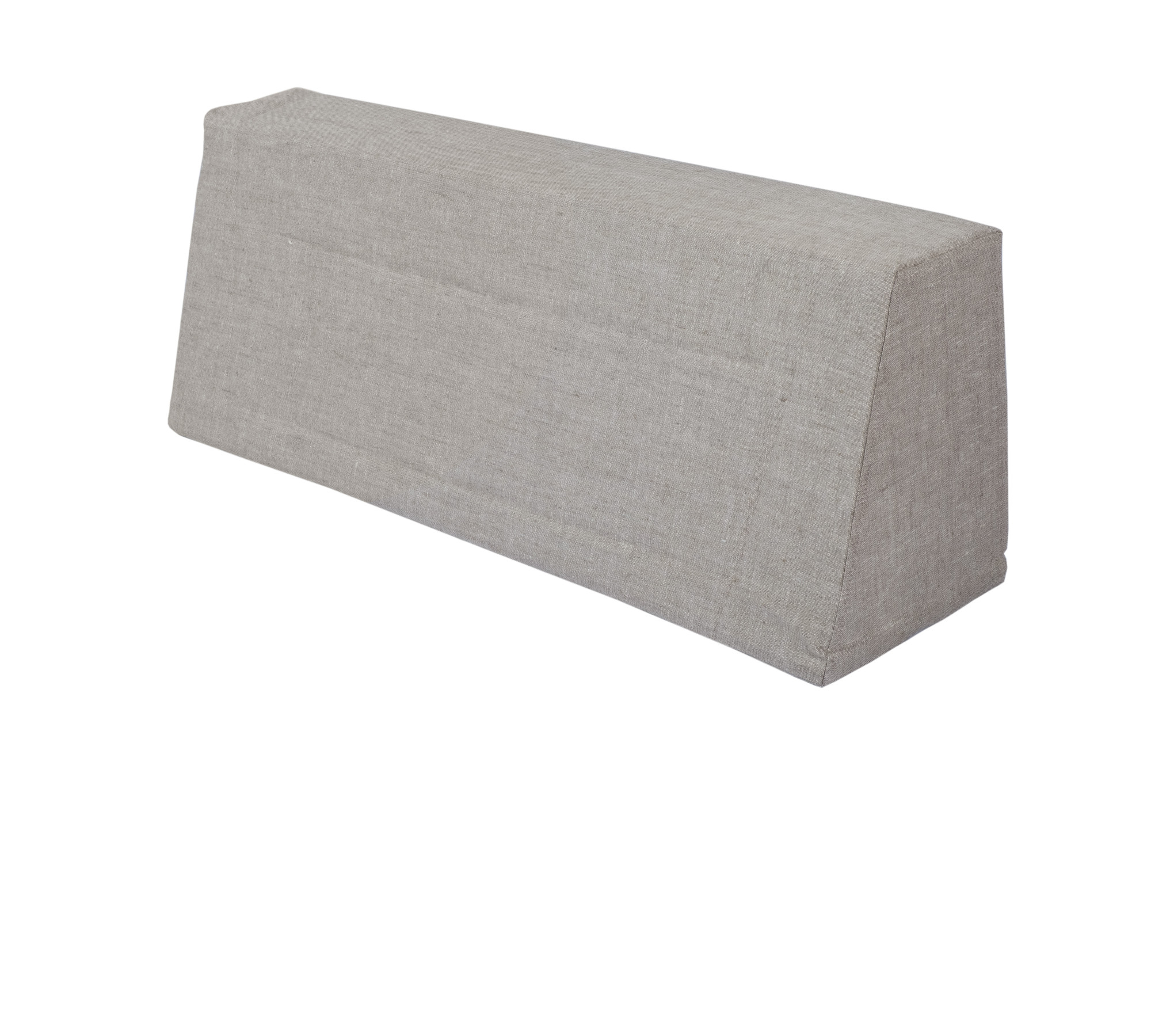 Medium Weight 100% Linen Wedge Bolster Cover