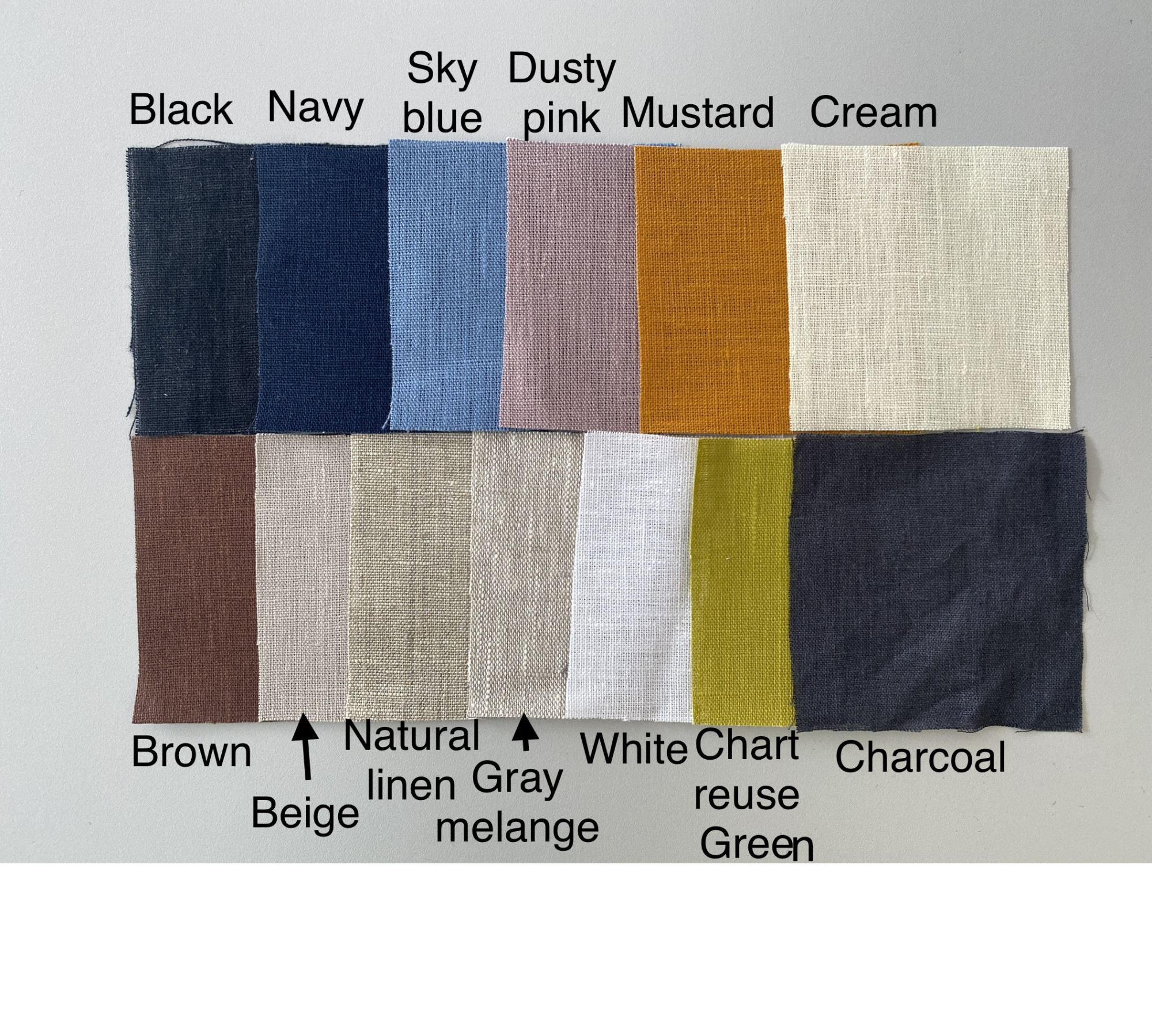 Handcrafted Medium Weight 100% Linen Cushion Cover
