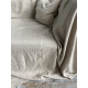 Linen Throw Sofa Cover — Custom Natural Drape