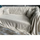 Linen Throw Sofa Cover — Custom Natural Drape