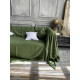 Linen Throw Sofa Cover — Custom Natural Drape