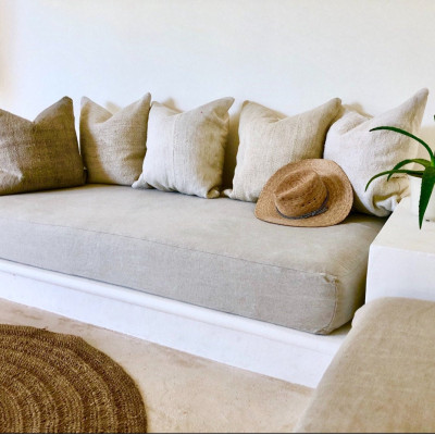 Heavyweight Linen Daybed Mattress Cover