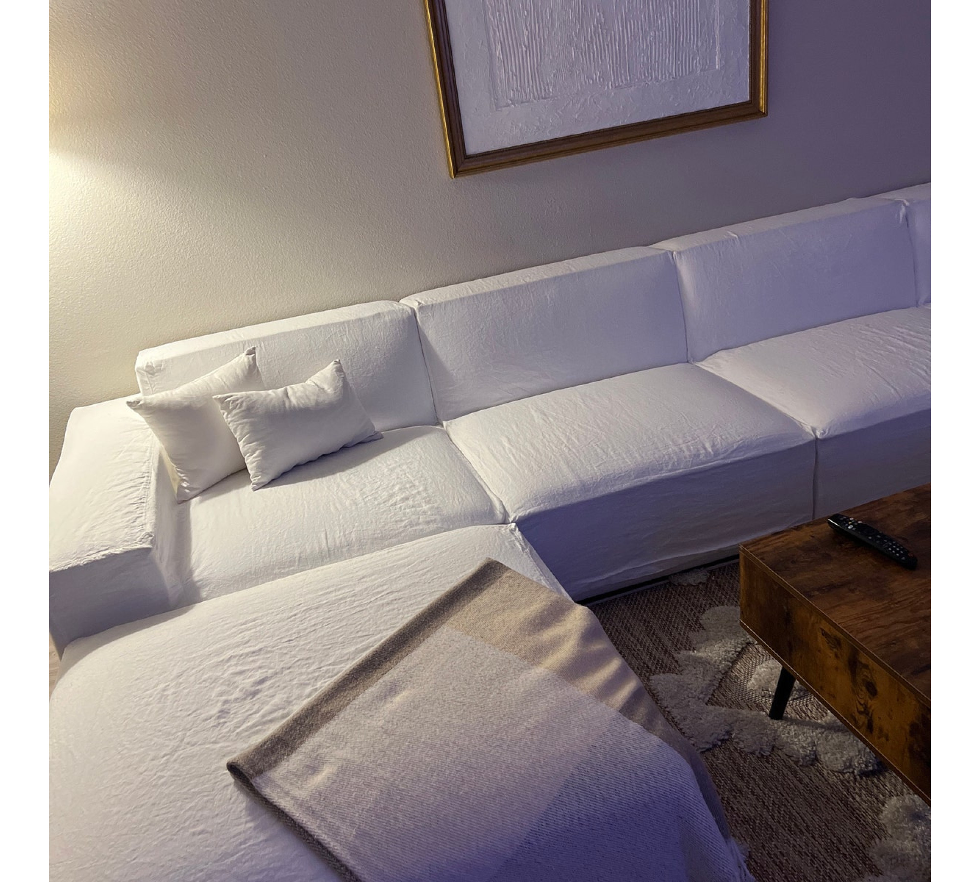 Custom Couch / Sofa / Sectional Covers 100% Linen
