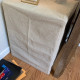 Square or Rectangular Ottoman Cover in Heavyweight Linen