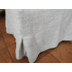 Ottoman Cover with Corner Pleats – 100% Medium Weight Linen