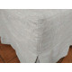 Ottoman Cover with Corner Pleats – 100% Medium Weight Linen