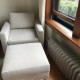 Square or Rectangular Ottoman Cover – Easy to Put On 100% Linen