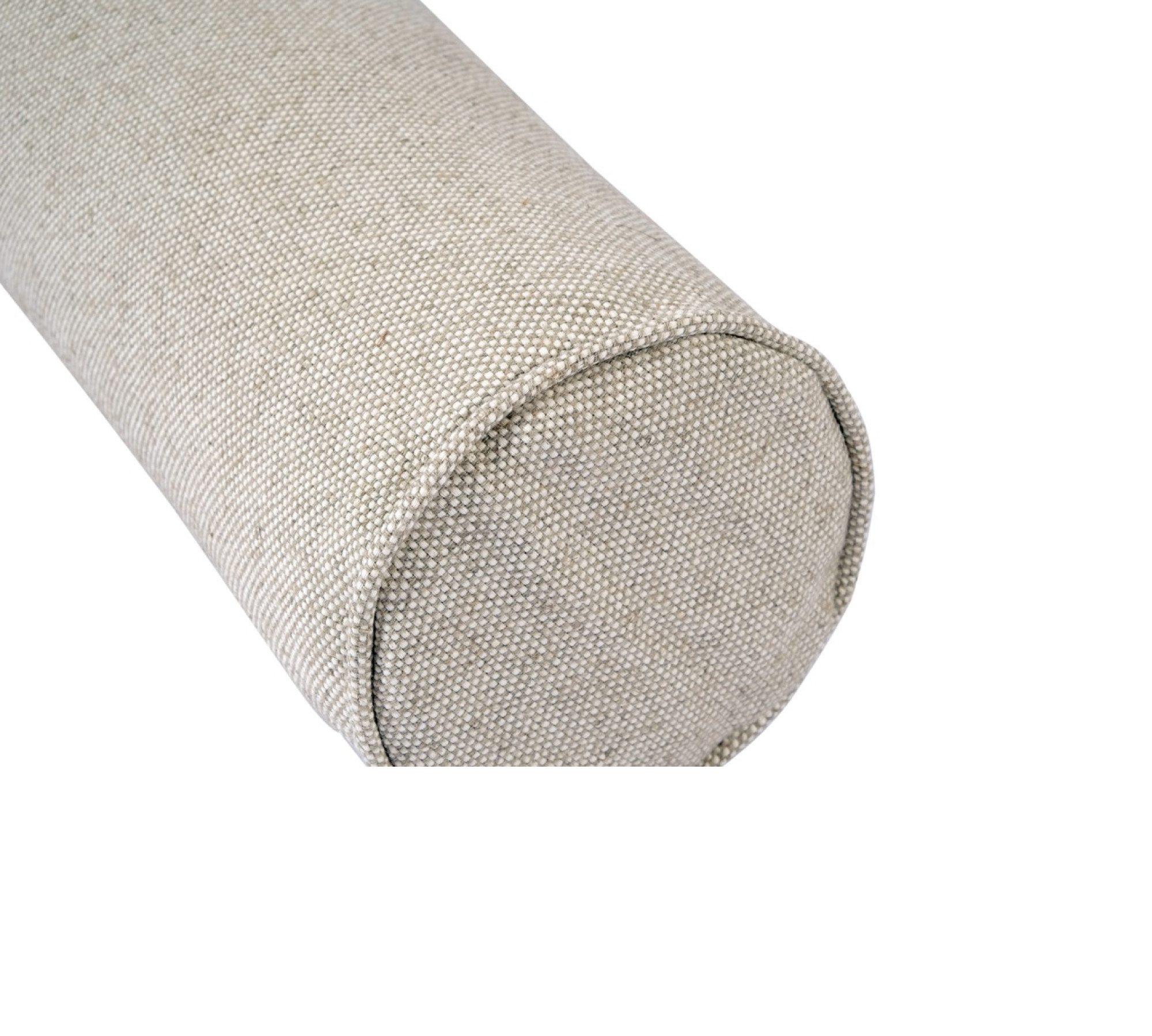 Upholstery 100% Linen Bolster Cover with Piping