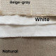 Upholstery 100% Linen Bolster Cover with Piping