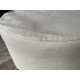 Round Ottoman Cover in Heavyweight Linen