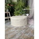 Round Ottoman Cover – Washable 100% Flax Linen