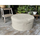 Round Ottoman Cover – Washable 100% Flax Linen