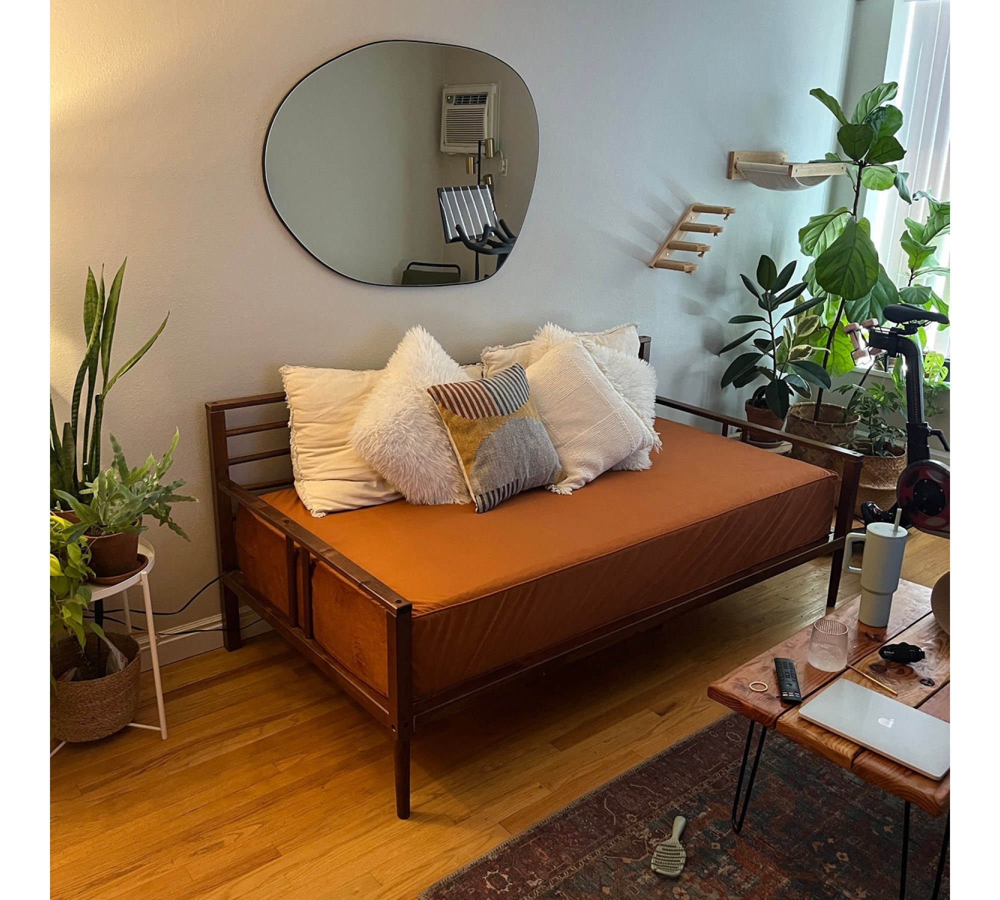 Custom Velvet Daybed Cover with Piping On Edges