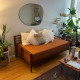 Custom Velvet Daybed Cover with Piping On Edges
