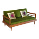 Custom Velvet Daybed Cover with Boxed Corners