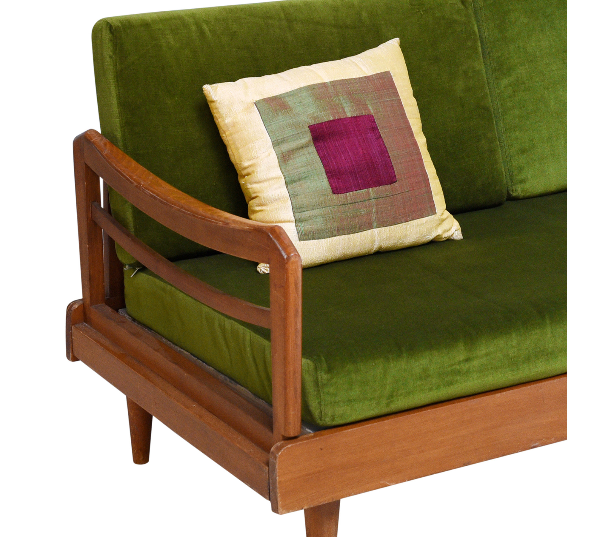 Custom Velvet Daybed Cover with Boxed Corners