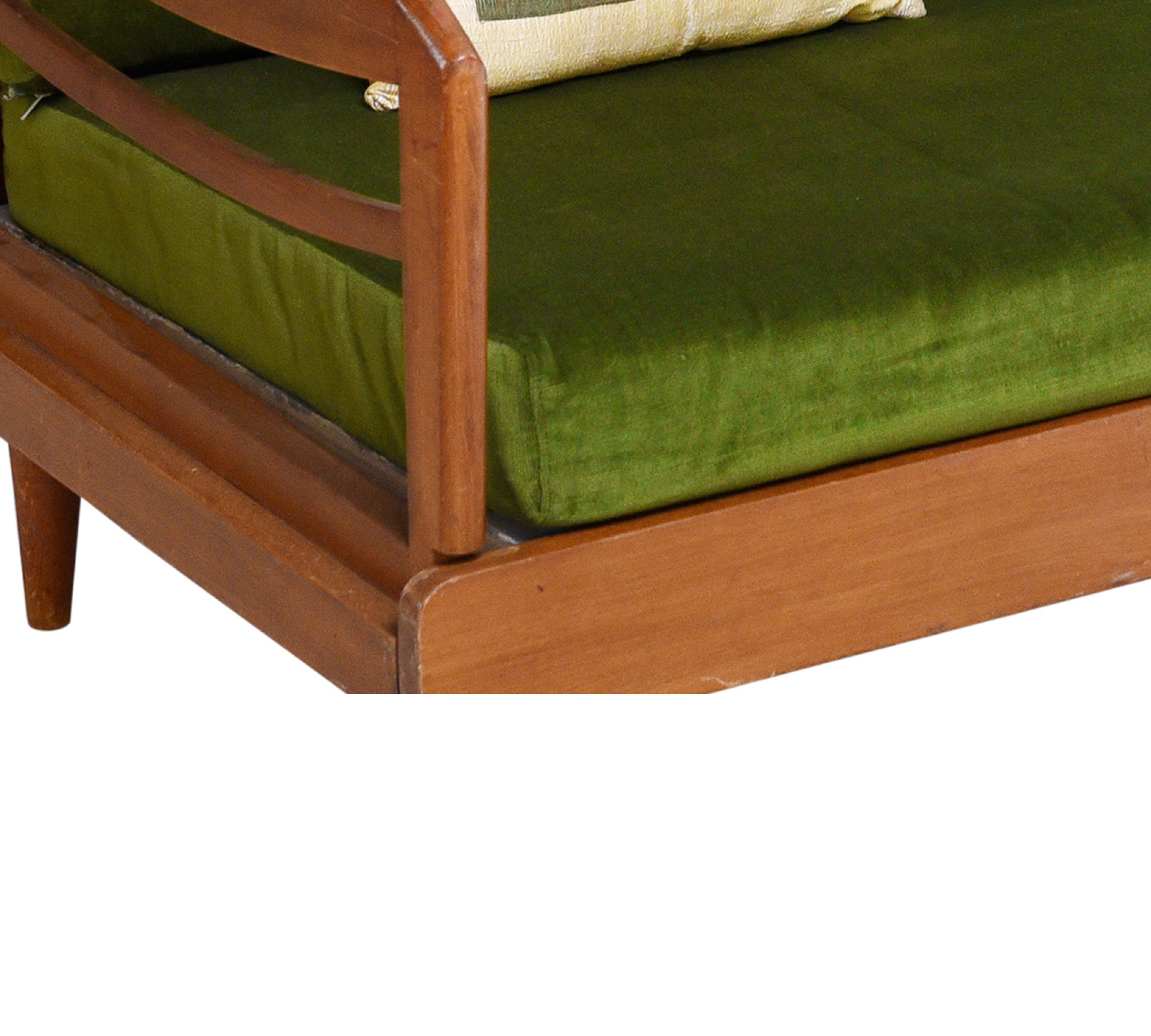 Custom Velvet Daybed Cover with Boxed Corners