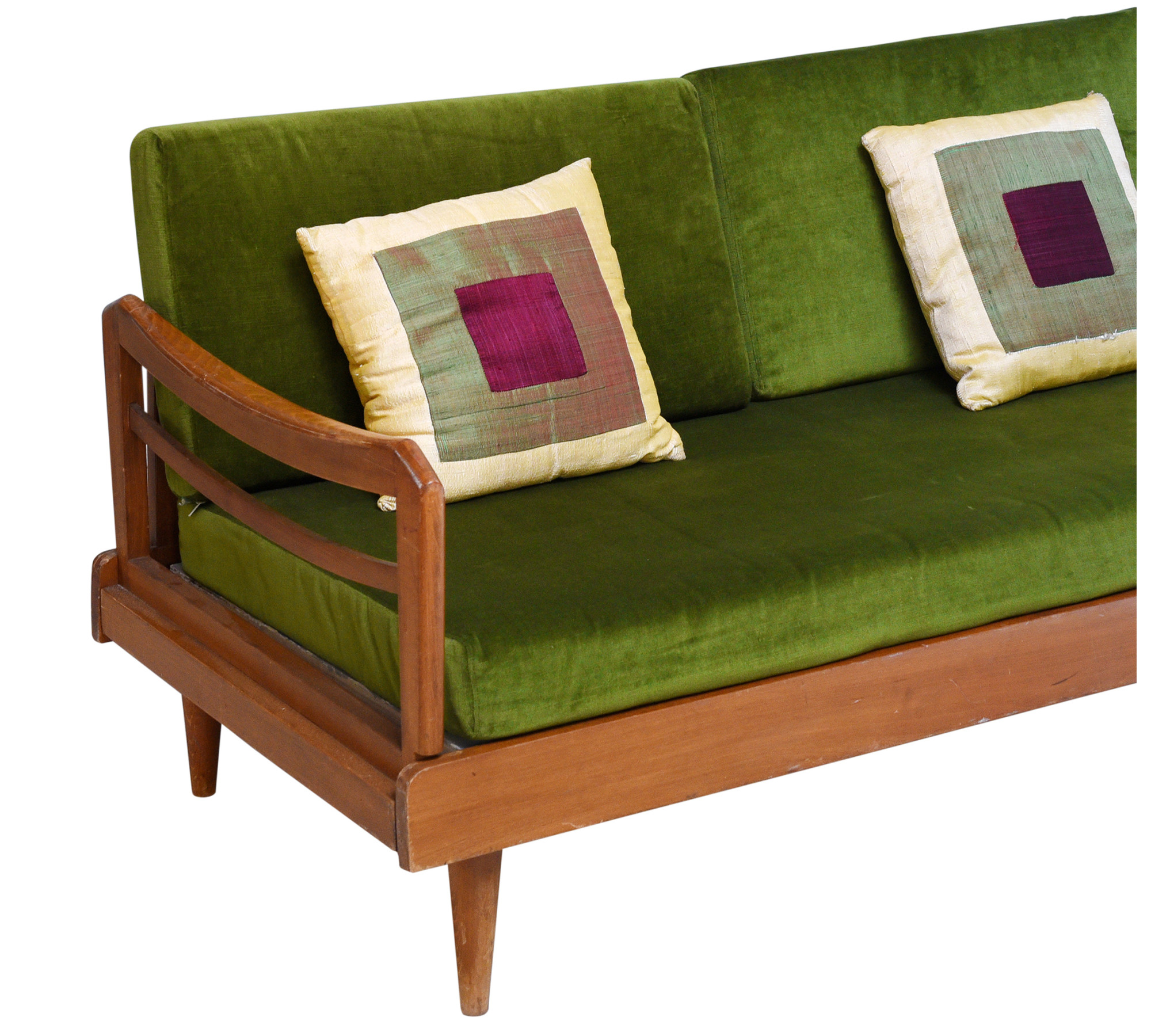 Custom Velvet Daybed Cover with Boxed Corners