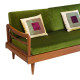 Custom Velvet Daybed Cover with Boxed Corners