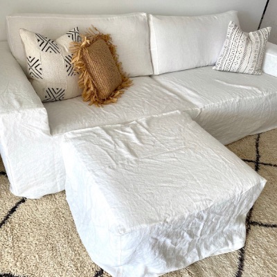 Custom Couch / Sofa / Sectional Covers 100% Linen